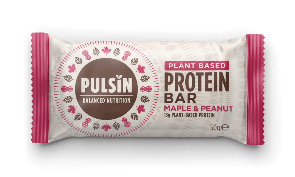 Pulsin Plant Based Protein Bar Maple & Peanut 50g SINGLE - Dennis the Chemist