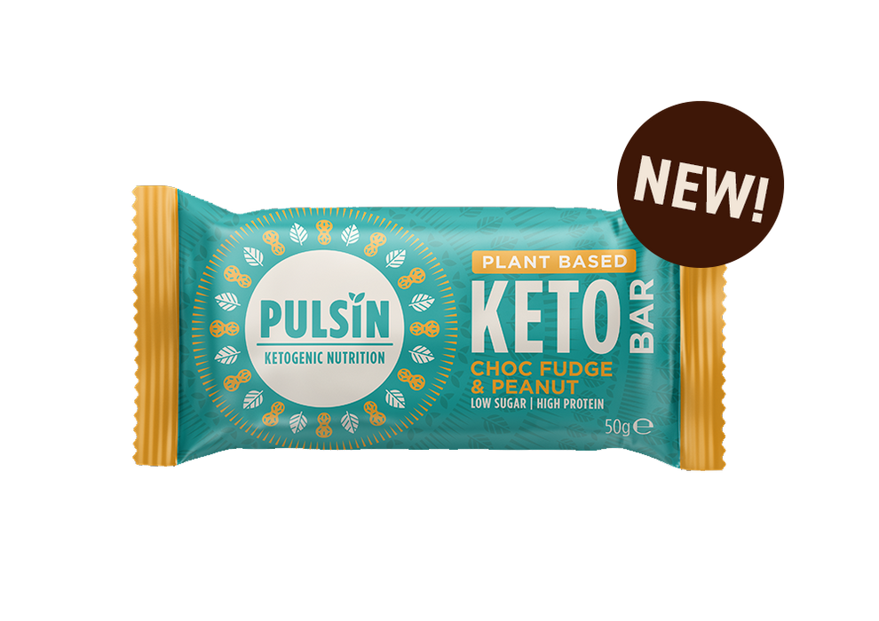Pulsin Plant Based Keto Bar Choc Fudge & Peanut 50g SINGLE