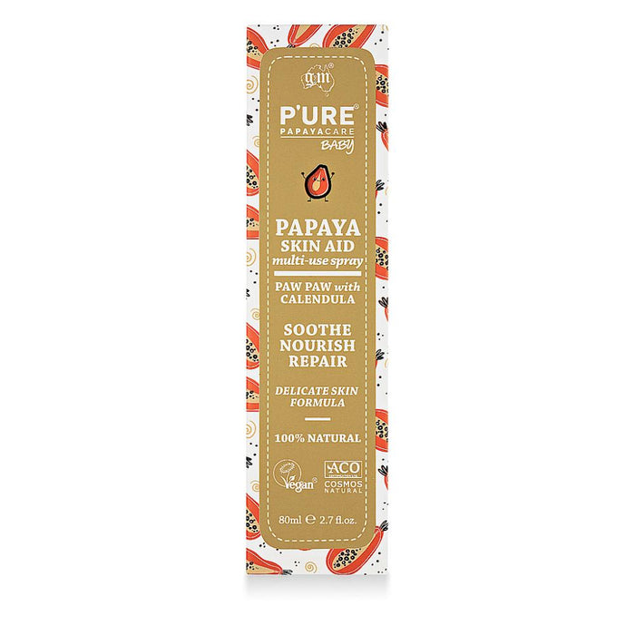 P'URE Papayacare Baby Papaya Skin Aid Multi-Use Spray 80ml