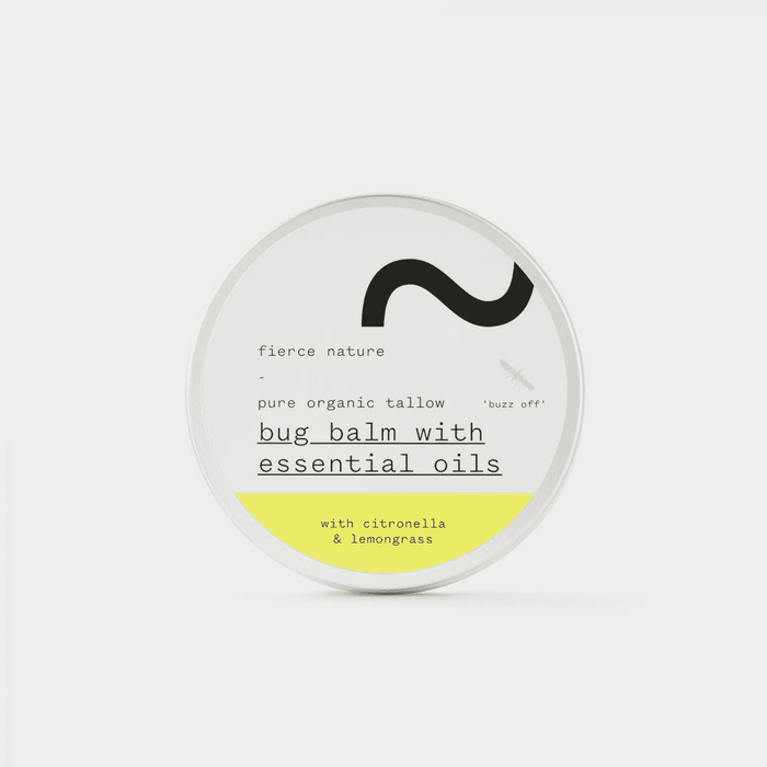 Fierce Nature Pure Organic Tallow Bug Balm with Essential Oils 100g