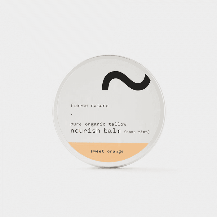 Fierce Nature Pure Organic Tallow Nourish Balm {Rose Tint} Sweet Orange 100g