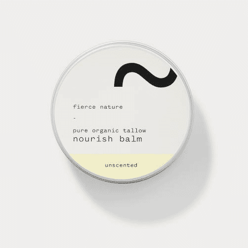 Fierce Nature Pure Organic Tallow Nourish Balm Unscented 100g
