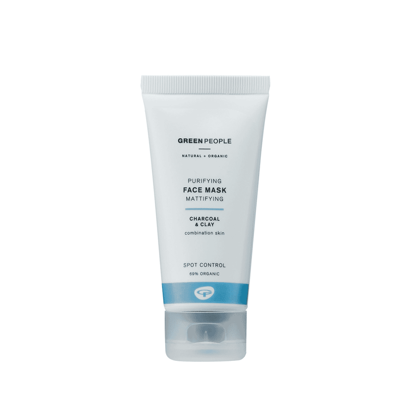 Green People Purifying Face Mask Mattifying Charcoal & Clay 50ml