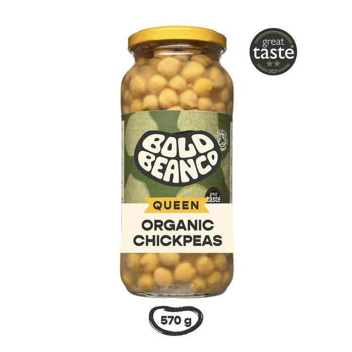 Bold Bean Co Queen Organic Chickpeas 570g - Dennis the Chemist