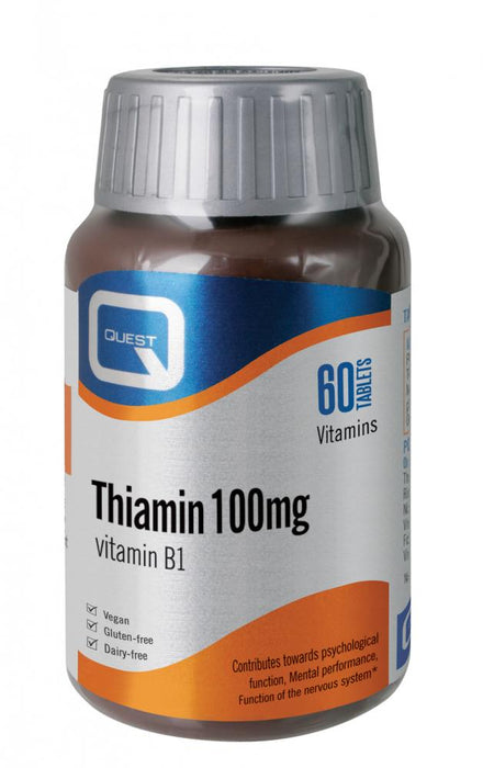 Quest Vitamins Thiamin 100mg (Vitamin B1) 60's - Dennis the Chemist