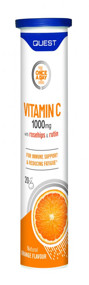 Quest Vitamins Vitamin C 1000mg with Rosehips & Rutin Effervescent 20's - Dennis the Chemist