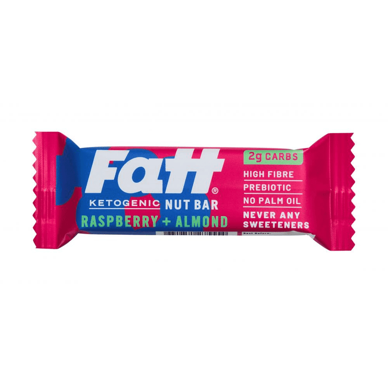 Fatt Raspberry + Almond Nut Bar 20 x 30g CASE