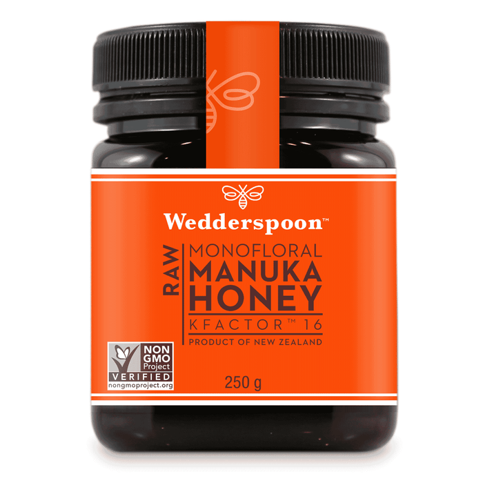 Wedderspoon Raw Monofloral Manuka Honey K Factor 16 250g