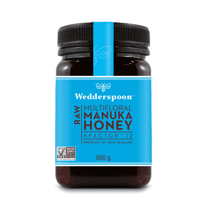 Wedderspoon Raw Multifloral Manuka Honey K Factor 12 500g