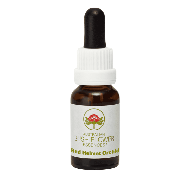 Australian Bush Flower Essences Red Helmet Orchid (Stock Bottle) 15ml