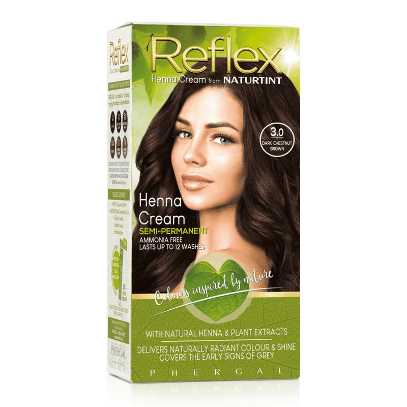 Naturtint Reflex Henna Cream Semi-Permanent 3.0 Dark Chestnut Brown