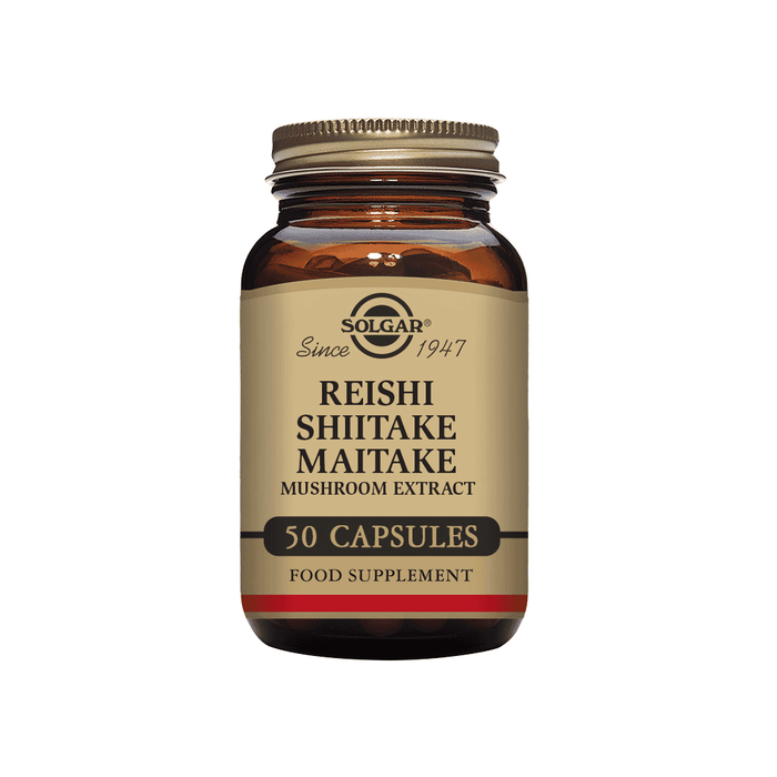 Solgar Reishi Shiitake Maitake Mushroom Extract 50s