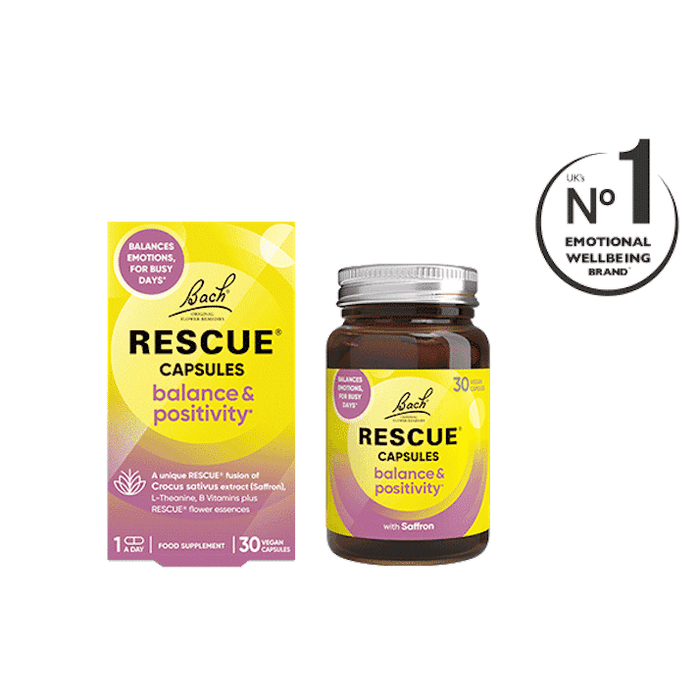 Bach Flower Remedies Rescue Capsules Balance & Positivity 30s