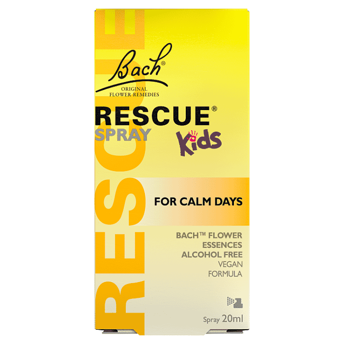 Bach Rescue Kids Spray for calm days, alcohol-free vegan flower essence, 20ml