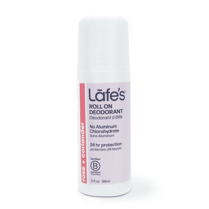 Lafe's Roll On Deodorant Rose + Coriander 88ml