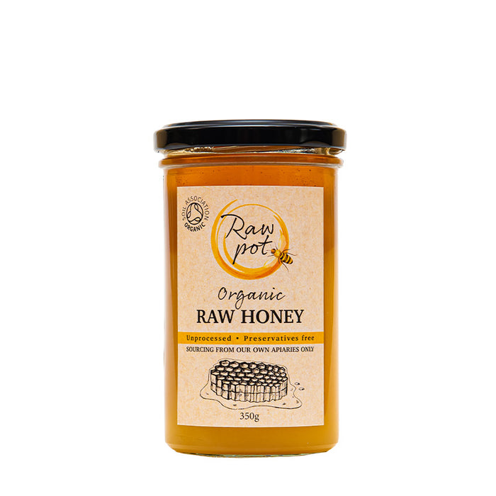 Raw Pot Organic Raw Honey 350g - Dennis the Chemist