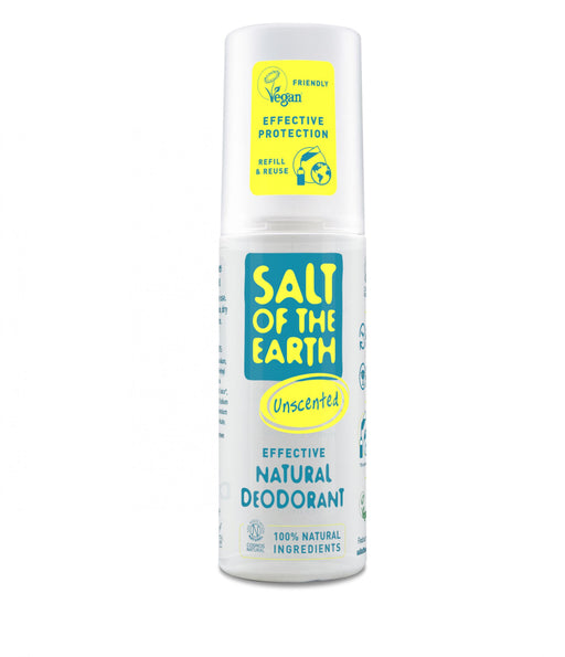 Salt of the Earth Unscented Natural Deodorant Spray 100ml - Dennis the Chemist
