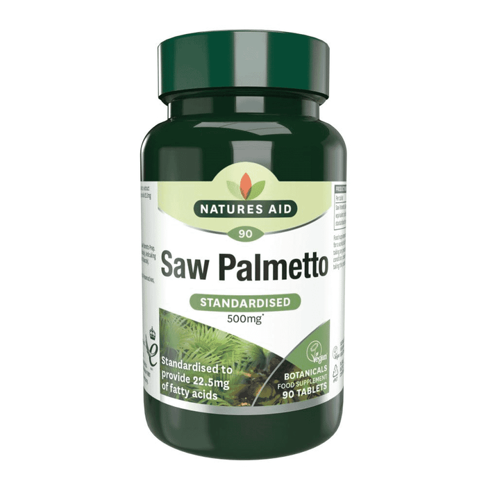 Natures Aid Saw Palmetto (Standardised) 500mg 90s