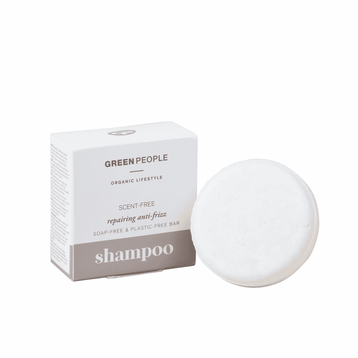 Green People Scent-Free Repairing Anti-Frizz Shampoo Bar 50g