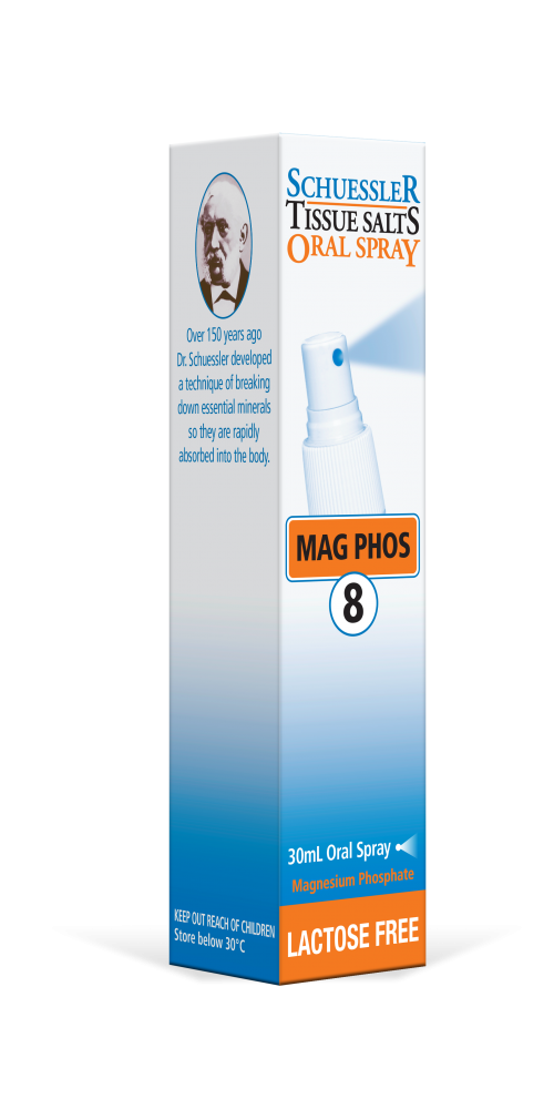 Schuessler 8 Mag Phos Oral Spray LACTOSE FREE 30ml - Dennis the Chemist
