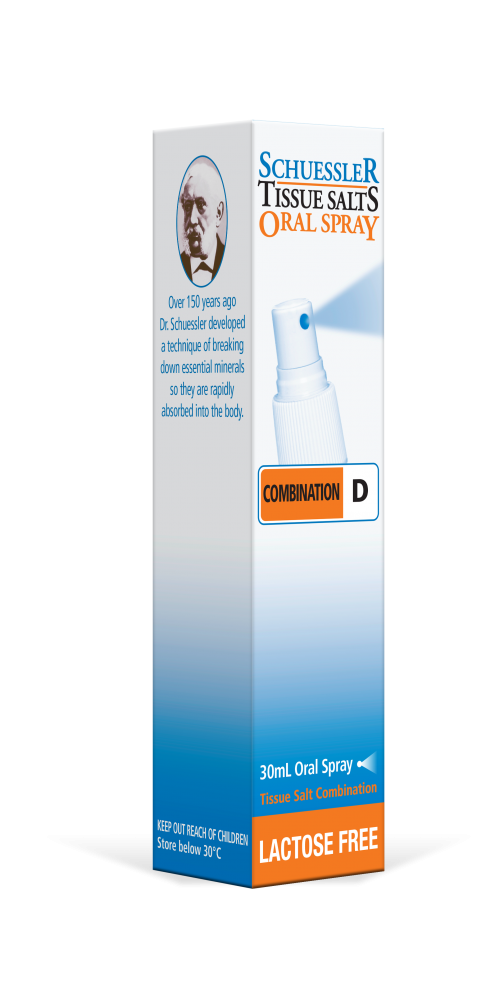 Schuessler Combination D Oral Spray LACTOSE FREE 30ml - Dennis the Chemist