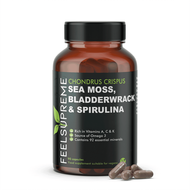 Feel Supreme Sea Moss, Bladderwrack & Spirulina 90s