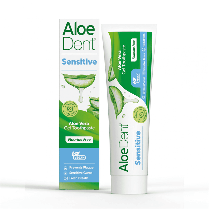 Aloe Dent Sensitive Aloe Vera Gel Toothpaste Fluoride Free 100ml