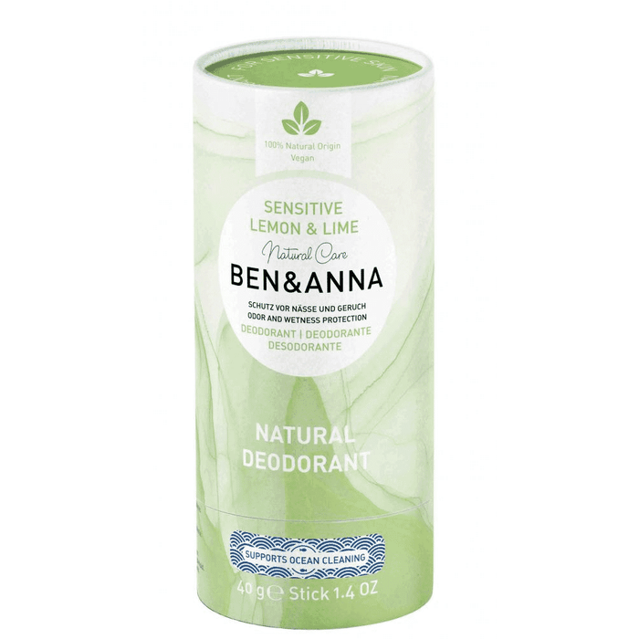 Ben & Anna Sensitive Lemon & Lime Natural Deodorant 40g