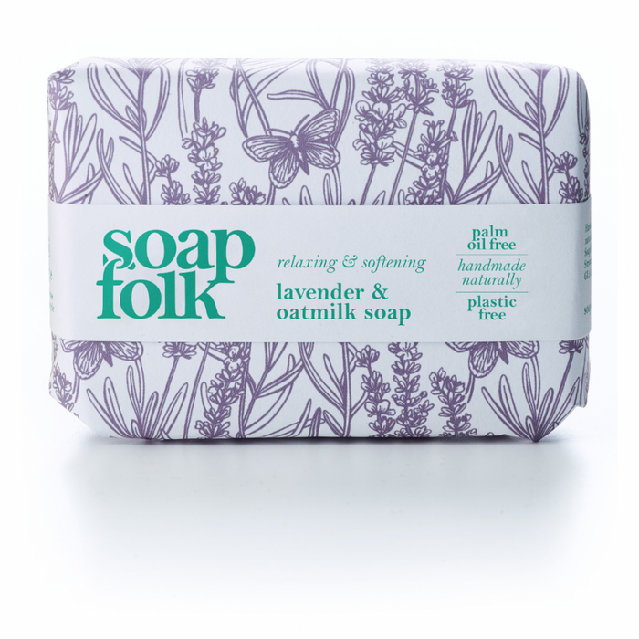 Soap Folk Lavender & Oatmilk Soap 105g