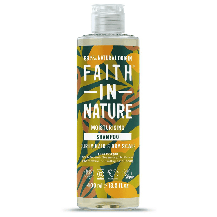 Faith In Nature Shea Argan Shampoo Curly Hair & Dry Scalp (Moisturising) 400ml