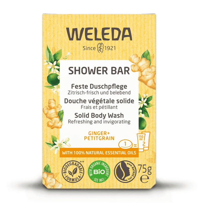 Weleda Shower Bar Ginger + Petitgrain 75g