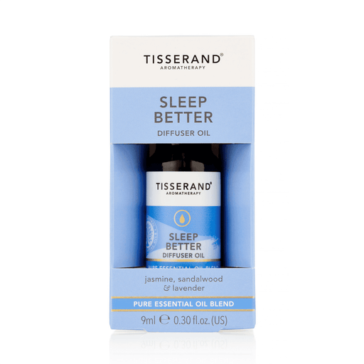 Tisserand Sleep Better diffuser oil 9ml with calming herbal and lavender scent for relaxing aromatherapy.