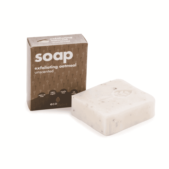 ecoLiving Soap Exfoliating Oatmeal Unscented 100g