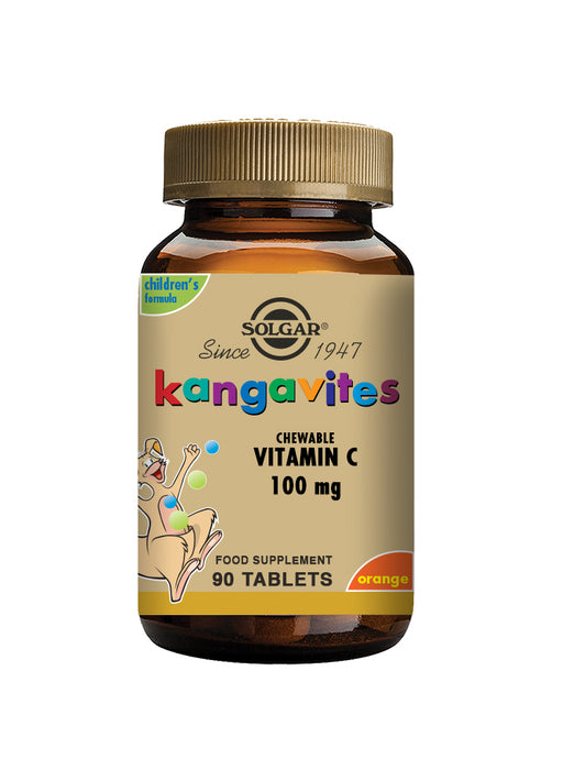 Solgar Kangavites Chewable Vitamin C 100mg Orange 90's - Dennis the Chemist