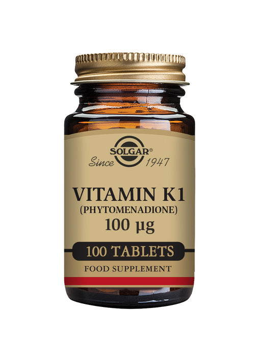 Solgar Vitamin K1 (Phytomenadione) 100ug 100's - Dennis the Chemist