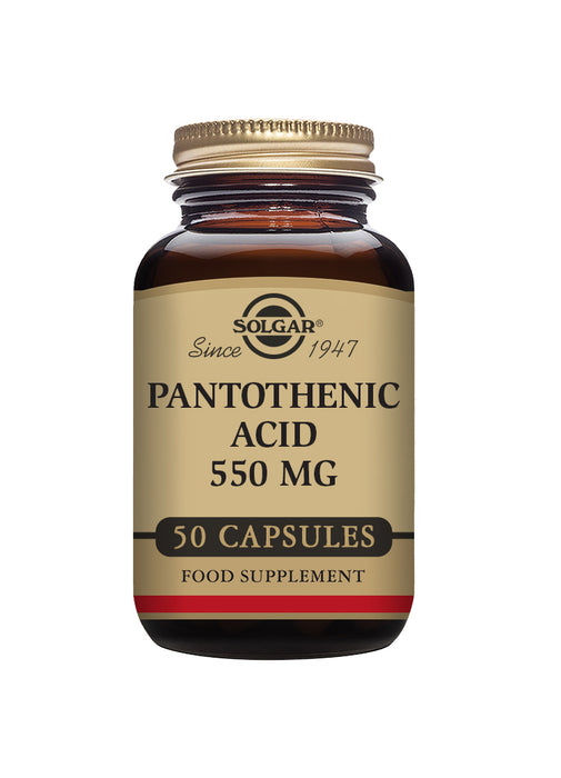 Solgar Pantothenic Acid 550mg 50s - Dennis the Chemist