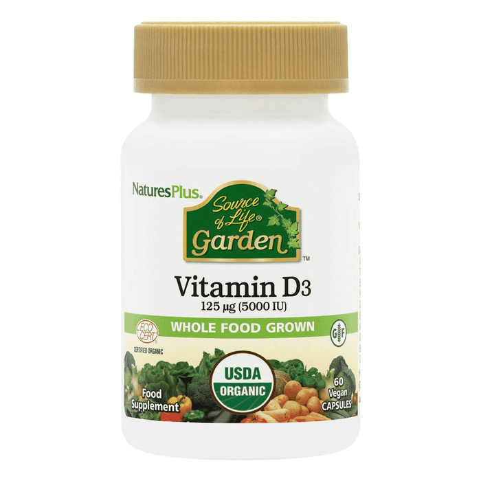 NaturesPlus Source of Life Garden Vitamin D3 125ug (5000iu) 60s