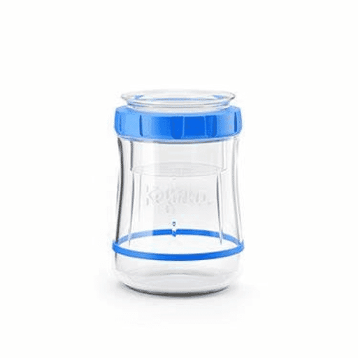 Kefirko 900ml sourdough fermenter with glass jar, lid, and fermentation lid for bread dough fermentation.