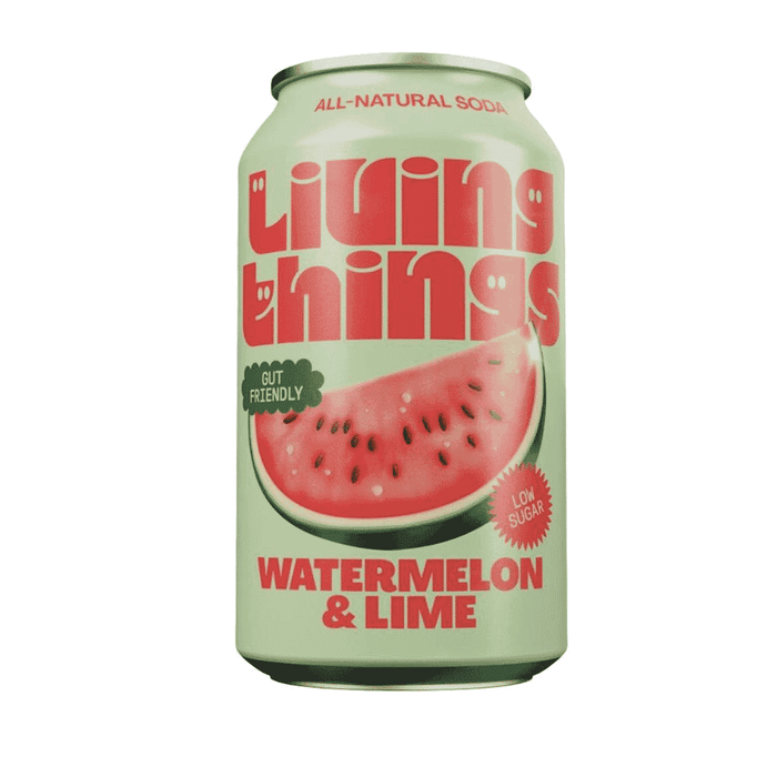 Living Things Sparkling Watermelon & Lime Prebiotic Soda 330ml