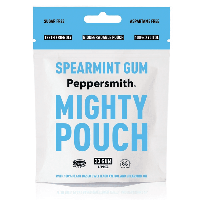 Peppersmith Spearmint Gum Mighty Pouch 6 x 33s CASE