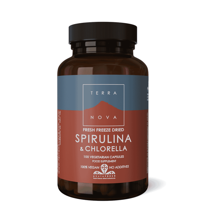 Terranova Spirulina & Chlorella Capsules 100s