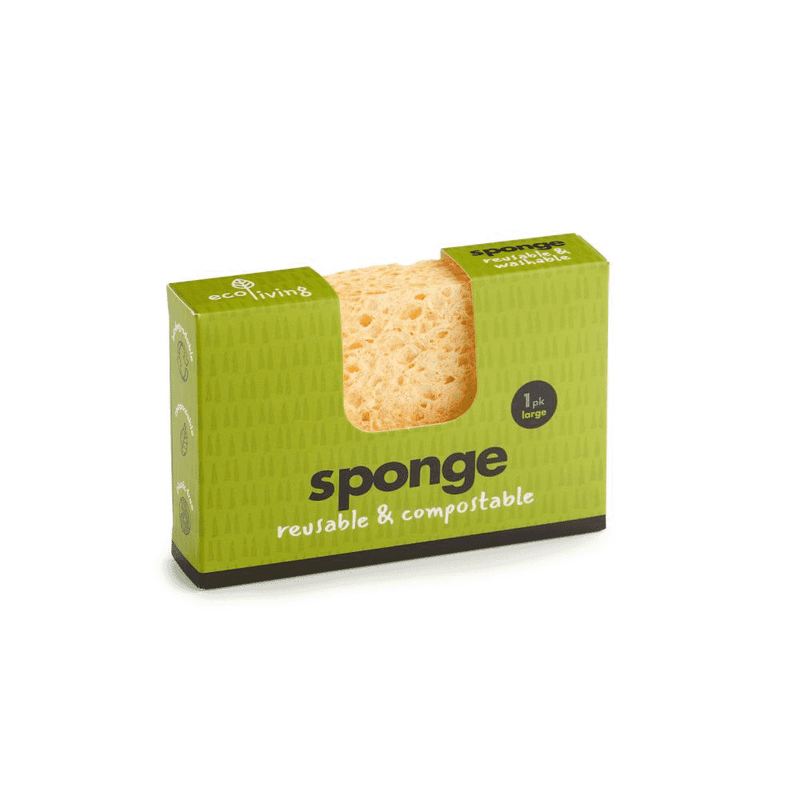 ecoLiving Sponge Reusable + Compostable (1 Pack) Large