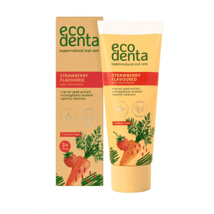Ecodenta Strawberry Flavoured Kids Toothpaste Fluoride Free 75ml