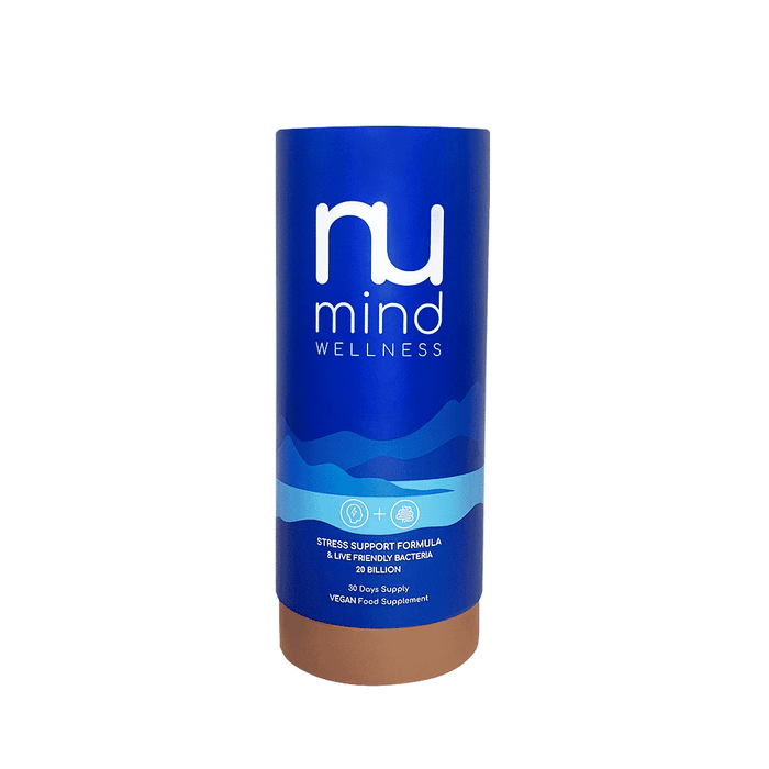 Nu Mind Wellness Stress Support + Live Bacteria 30 Days Supply (DARK BLUE)