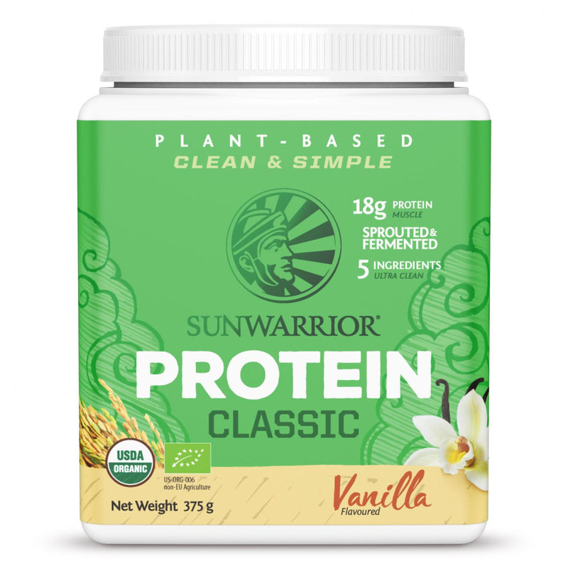 Sunwarrior Protein Classic Vanilla 375g (Green Tub) (Currently Unavailable) - Dennis the Chemist
