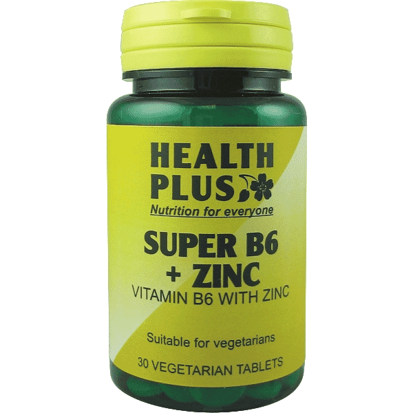 Health Plus Super B6 + Zinc 30 Tablets