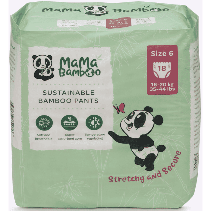 Mama Bamboo Sustainable Bamboo Pants Size 6 (16-20kg 35-44lb) 18s