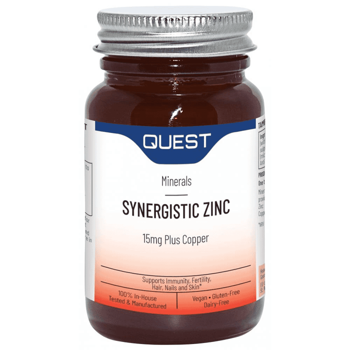 Quest Vitamins Synergistic Zinc 15mg Plus Copper 90s