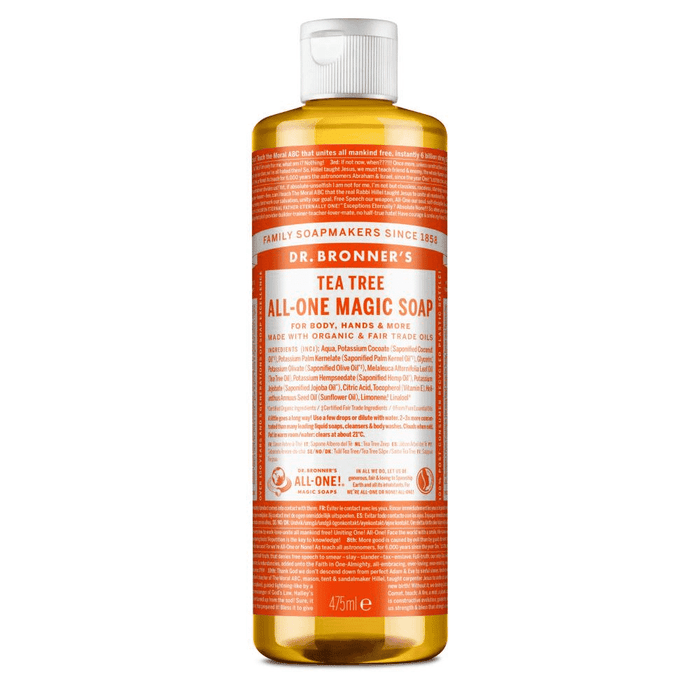 Dr Bronner's Magic Soaps Tea Tree All-One Magic Soap 475ml - Dennis the Chemist