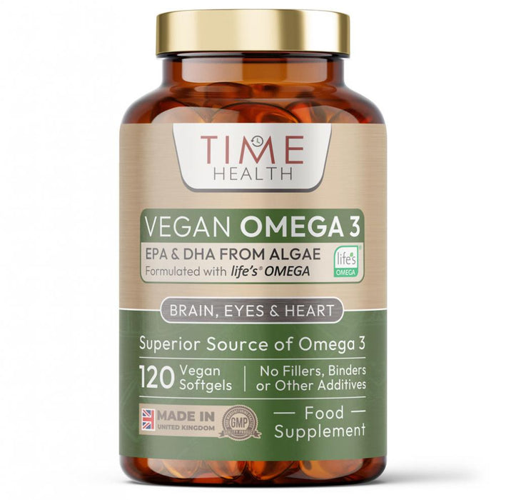 Time Health Vegan Omega 3 120s - Dennis the Chemist